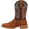 Rocky Men's Waterproof Western Boot, 7 M, Steel Toe, 12 in H, Tobacco, RKW0431 RKW0431 - alternate 3